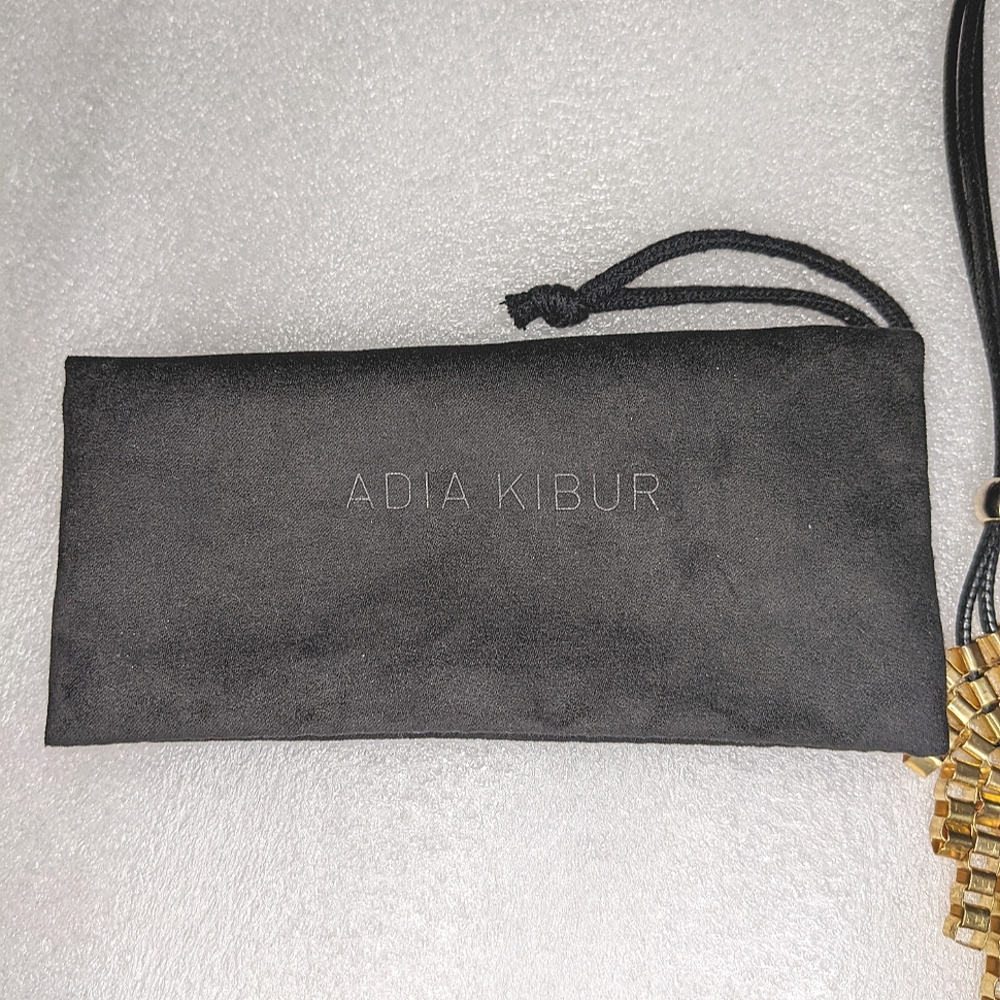 Deleting Soon 10/22! Adia Kibur Gold Link Bib Necklace with Tags Attached - Picture 3 of 8